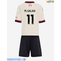Camisa de time de futebol Liverpool Mohamed Salah #11 Replicas 2º Equipamento Infantil 2025-26 Manga Curta (+ Calças curtas)